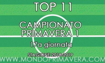 "11 e Lode" - Primavera 1: la Top 11 della 17^ giornata scelta da MondoPrimavera