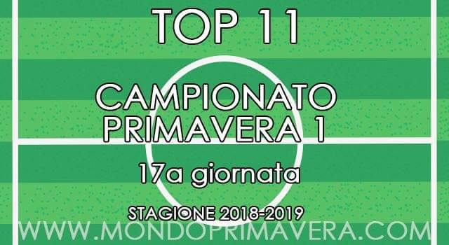 "11 e Lode" - Primavera 1: la Top 11 della 17^ giornata scelta da MondoPrimavera