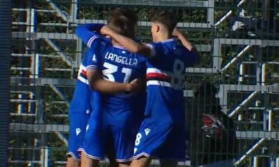 Esultanza della Sampdoria Primavera