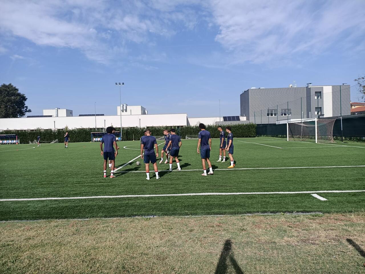 Riscaldamento del Genoa Primavera