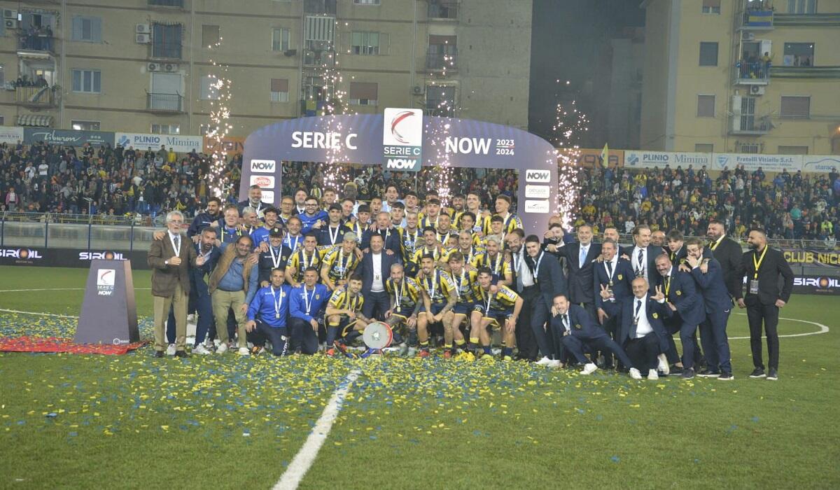 Festeggiamenti della Juve Stabia