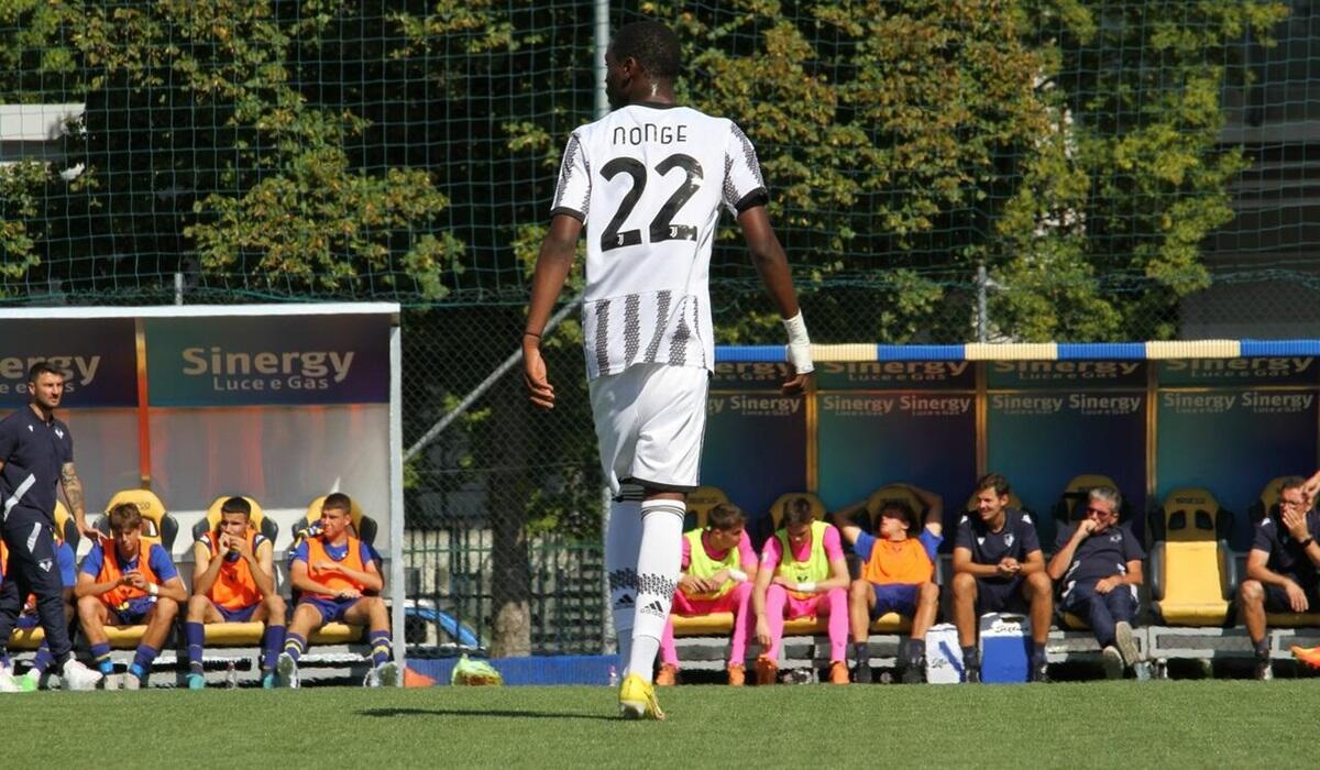 Joseph Nonge con la Primavera della Juventus