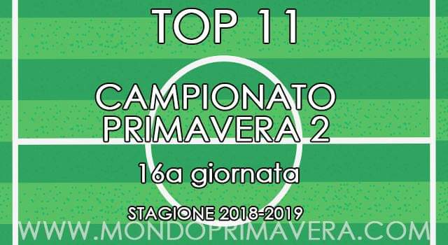 "11 e Lode" - Primavera 2: la Top 11 della 16^ giornata scelta da MondoPrimavera