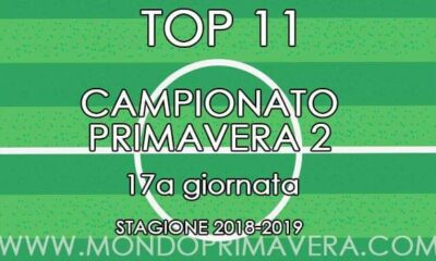 "11 e Lode" - Primavera 2: la Top 11 della 17^ giornata scelta da MondoPrimavera