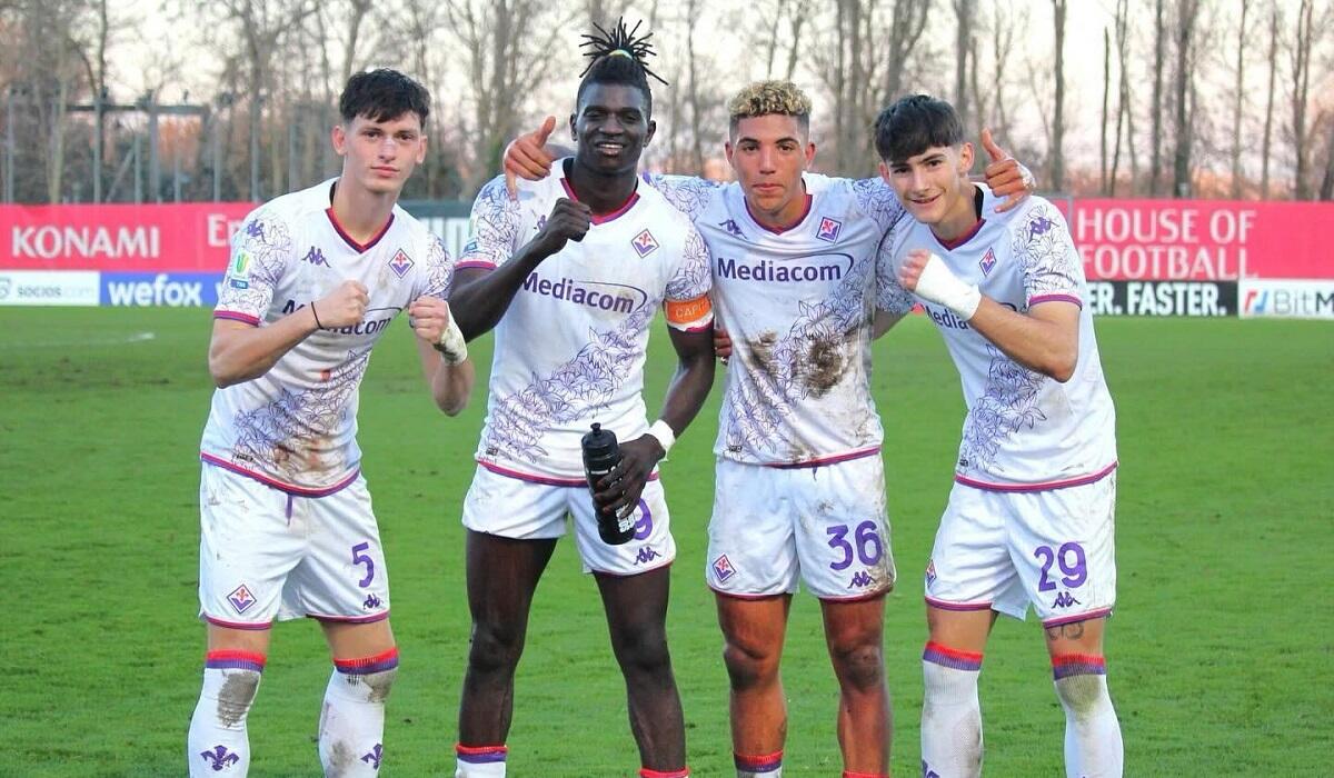 Esultanza della Fiorentina Primavera