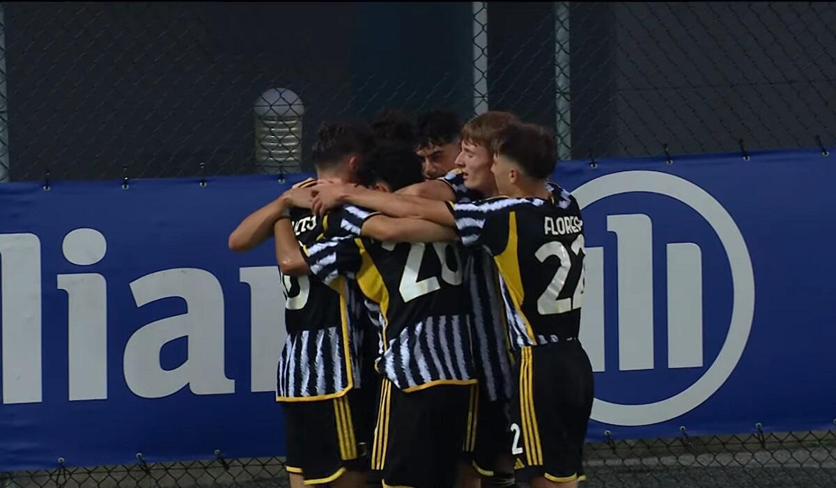 Esultanza della Juventus Primavera