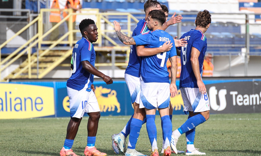 Italia U21 esultanza